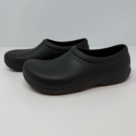 Crocs On the Clock Work Slip On Men's 8 Women's 10 Black Work Shoes Healthcare - Picture 4 of 10